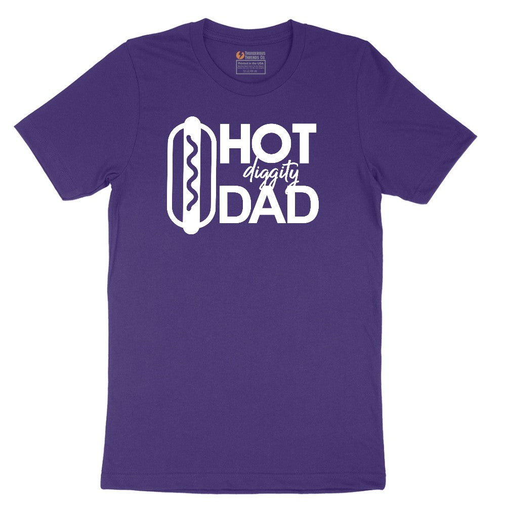 Hot Diggity Dad Short Sleeve Tee - Team Purple