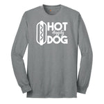 Hot Diggity Dog Long Sleeve Tee - Athletic Grey