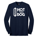 Hot Diggity Dog Long Sleeve Tee - Navy