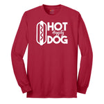 Hot Diggity Dog Long Sleeve Tee - Red