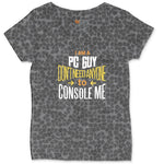 I am a PC Guy You Don't Need to Console Me - Mens T-Shirt Ladies Curvy Tee - Black Leopard