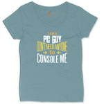 I am a PC Guy You Don't Need to Console Me - Mens T-Shirt Ladies Curvy Tee - Surf Blackout