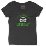 I Am an Expert in UFOology Ladies Curvy Tee - Black