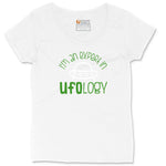 I Am an Expert in UFOology Ladies Curvy Tee - White