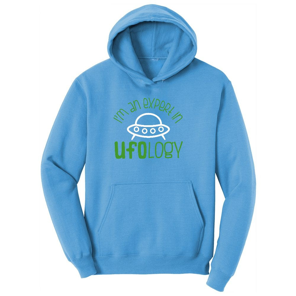 I Am an Expert in UFOology Ladies Hoodie - Aquatic Blue