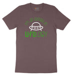 I Am an Expert in UFOology Ladies Short Sleeve Tee - Sangria Blackout