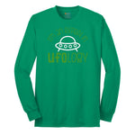 I Am an Expert in UFOology Long Sleeve Tee - Kelly Green