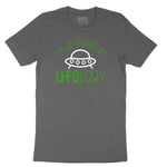 I Am an Expert in UFOology Short Sleeve Tee - Dark Heather Grey