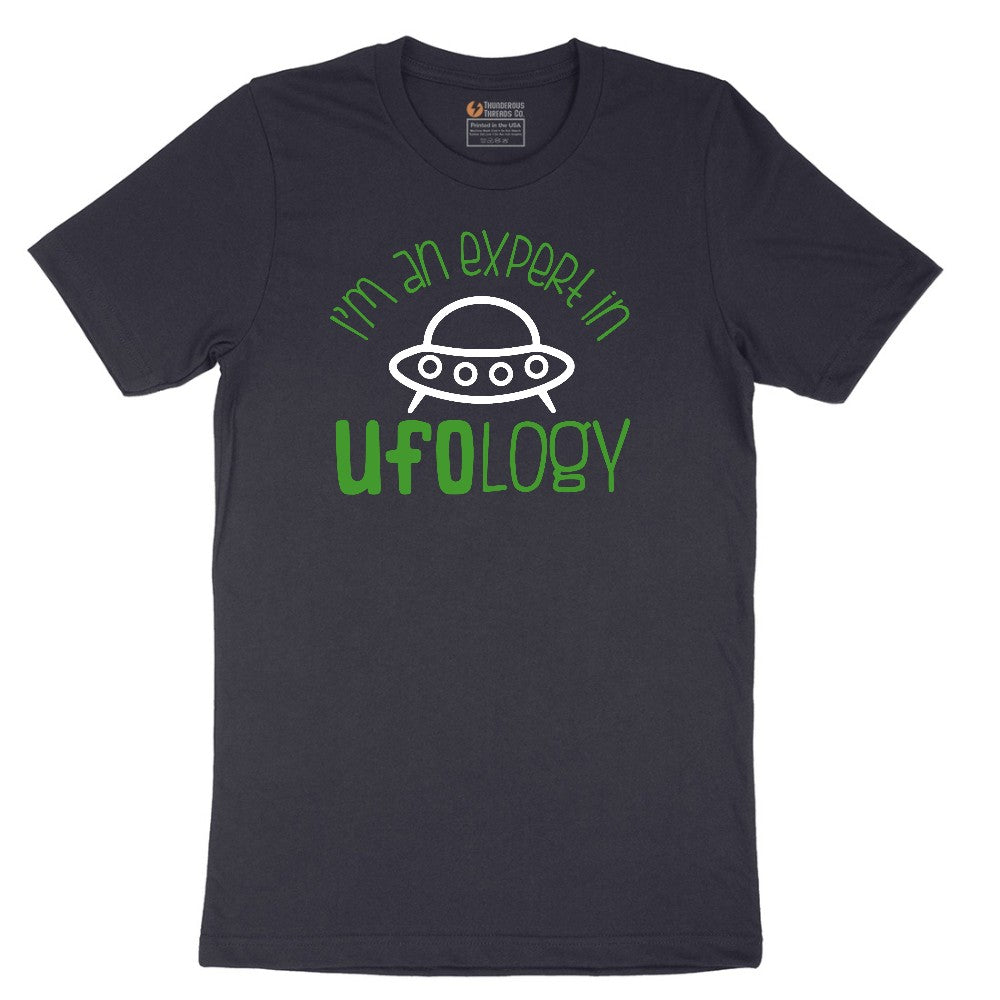 I Am an Expert in UFOology Short Sleeve Tee - Deep Navy