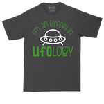 I Am an Expert in UFOology tall t-shirt for men in Dark Heather Grey