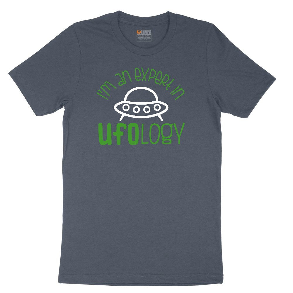 I Am an Expert in UFOology Toddler Short Sleeve Tee - Heather Navy