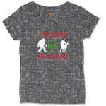 I Believe in It All Ladies Curvy Tee - Black Leopard