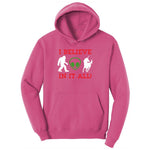 I Believe in It All Ladies Hoodie - Sangria