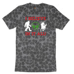 I Believe in It All Ladies Short Sleeve Tee - Black Leopard