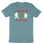 I Believe in It All Ladies Short Sleeve Tee - Surf Blackout