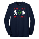 I Believe in It All Long Sleeve Tee - Navy