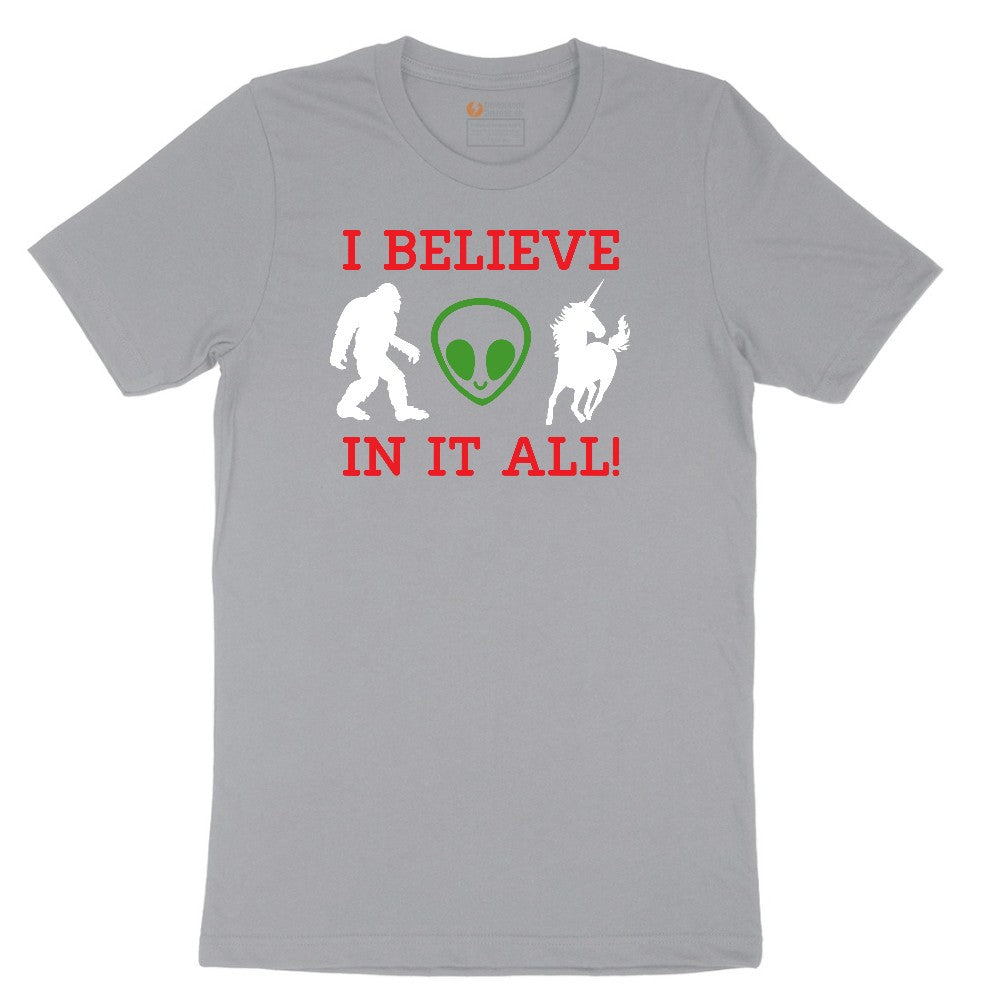 I Believe in It All Short Sleeve Tee - Athletic Heather Grey