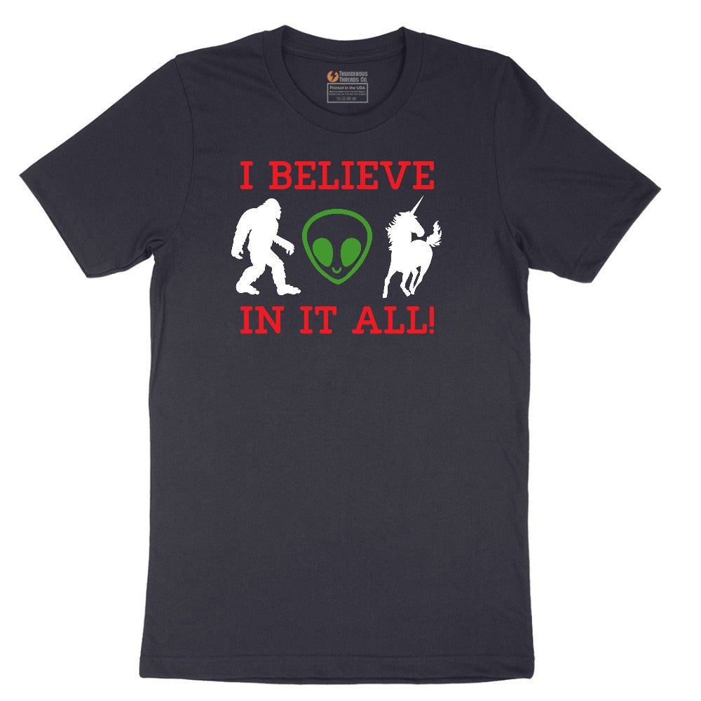 I Believe in It All Short Sleeve Tee - Deep Navy