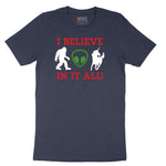 I Believe in It All Short Sleeve Tee - Heather Navy
