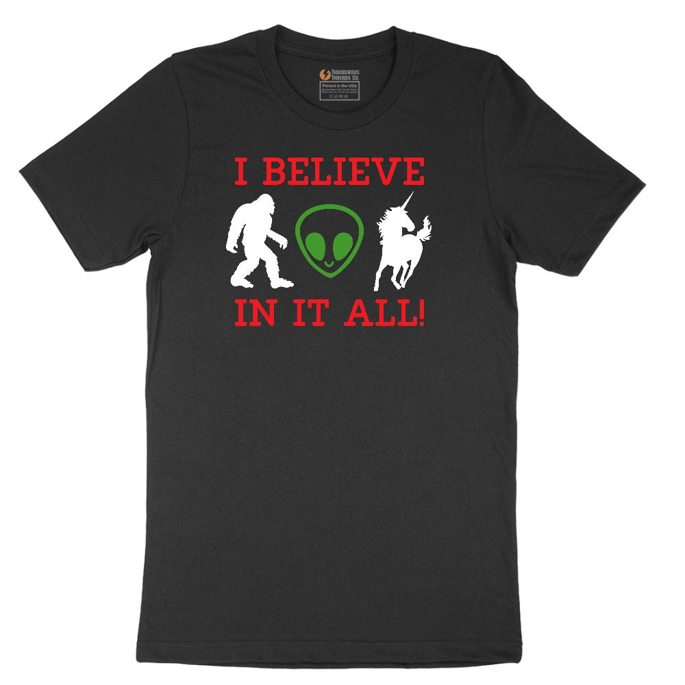 I Believe in It All Short Sleeve Tee - Jet Black