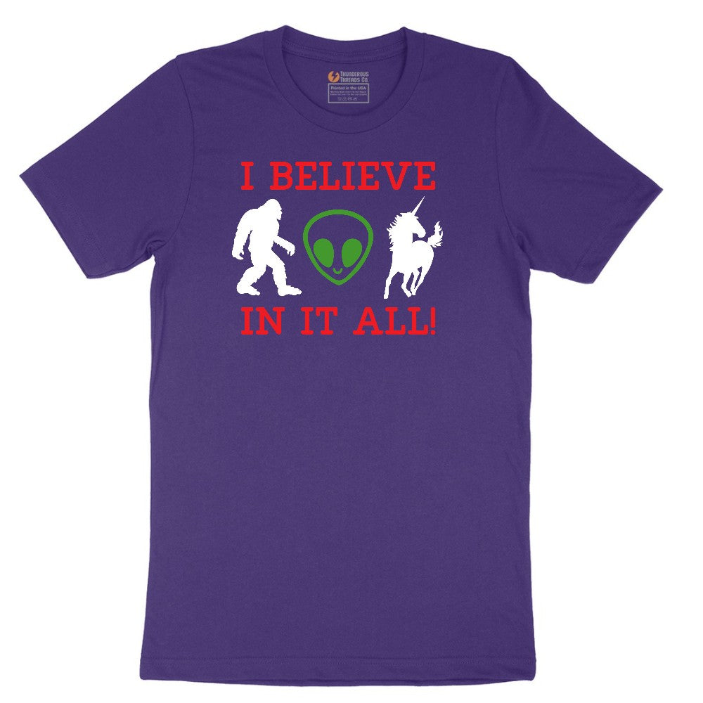 I Believe in It All Short Sleeve Tee - Team Purple