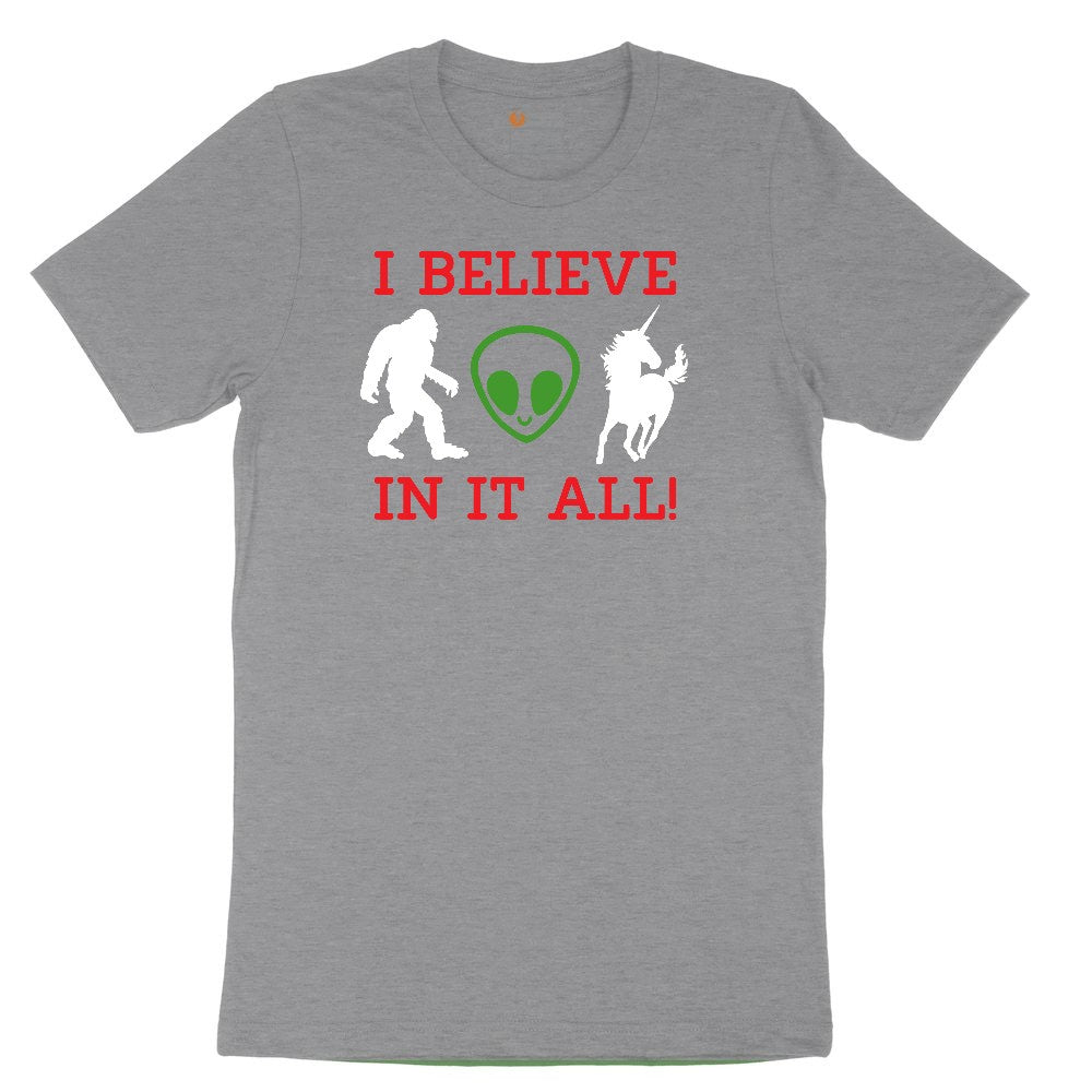 I Believe in It All Youth Short Sleeve Tee - Athletic Heather