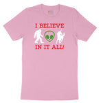 I Believe in It All Youth Short Sleeve Tee - Candy Pink