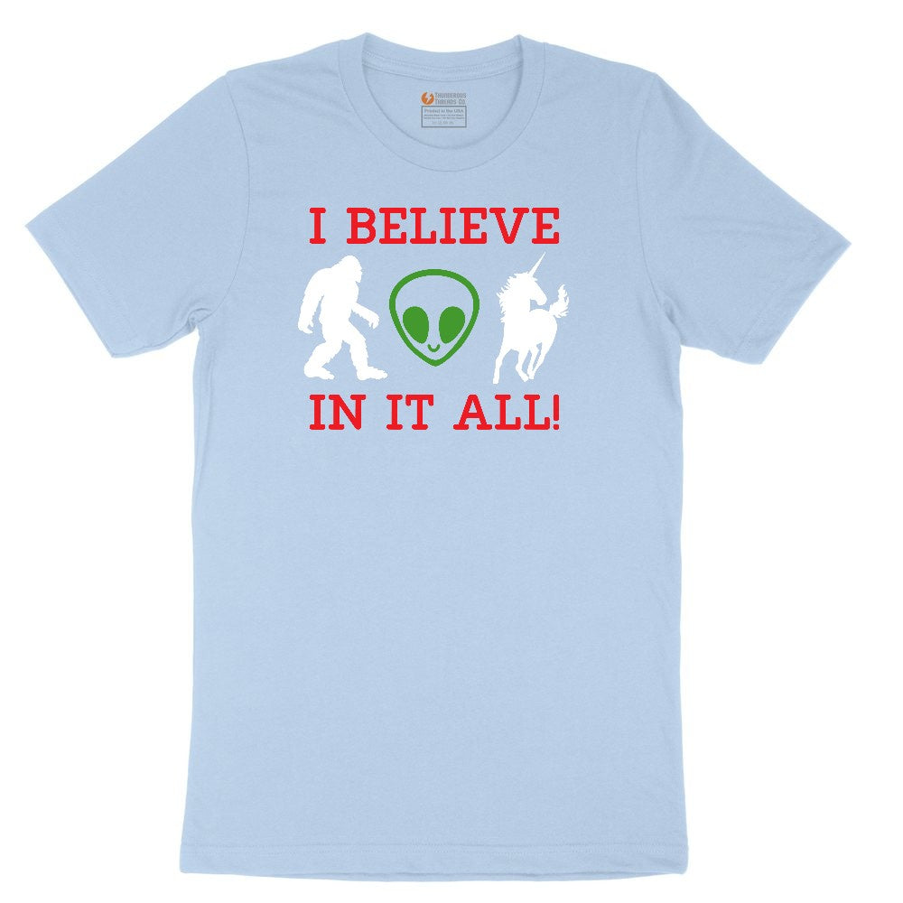I Believe in It All Youth Short Sleeve Tee - Light Blue