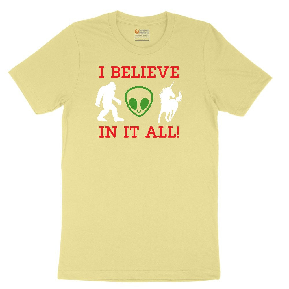 I Believe in It All Youth Short Sleeve Tee - Yellow