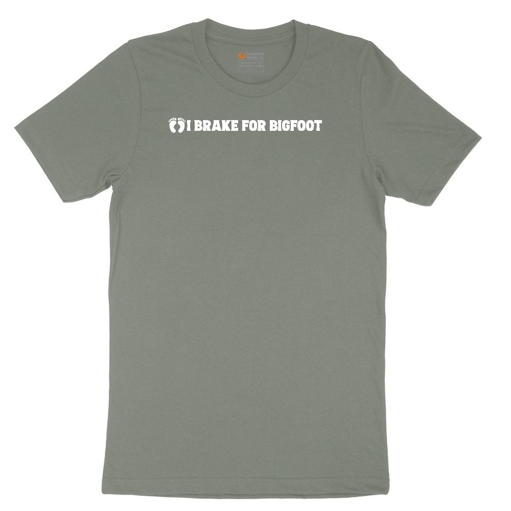 I Brake for Bigfoot Ladies Short Sleeve Tee - Bamboo Blackout