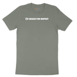 I Brake for Bigfoot Ladies Short Sleeve Tee - Bamboo Blackout