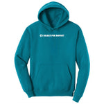 I Brake for Bigfoot Youth Hoodie - Teal