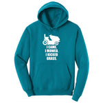 I Came I Mowed I Kicked Grass Ladies Hoodie - Teal