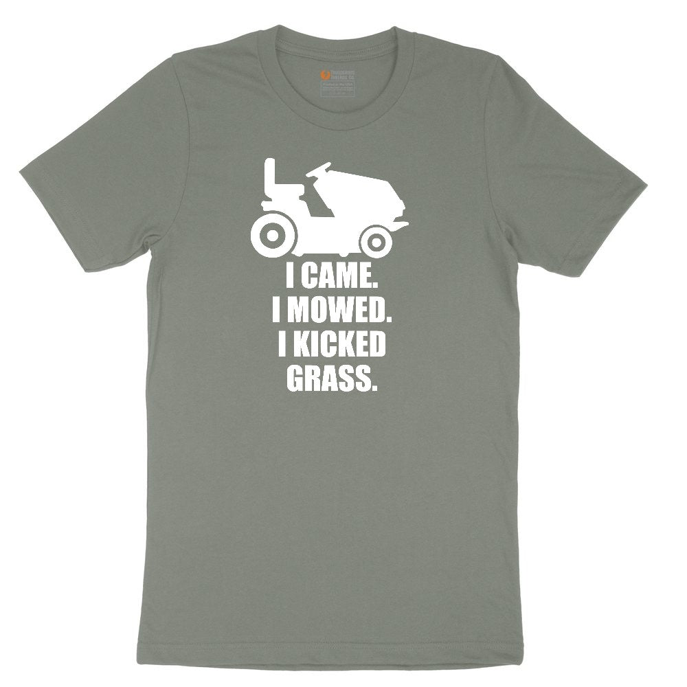 I Came I Mowed I Kicked Grass Ladies Short Sleeve Tee - Bamboo Blackout