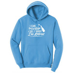 I Can Wine All I Want I'm Retired Ladies Hoodie - Aquatic Blue