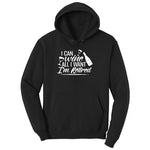I Can Wine All I Want I'm Retired Ladies Hoodie - Jet Black