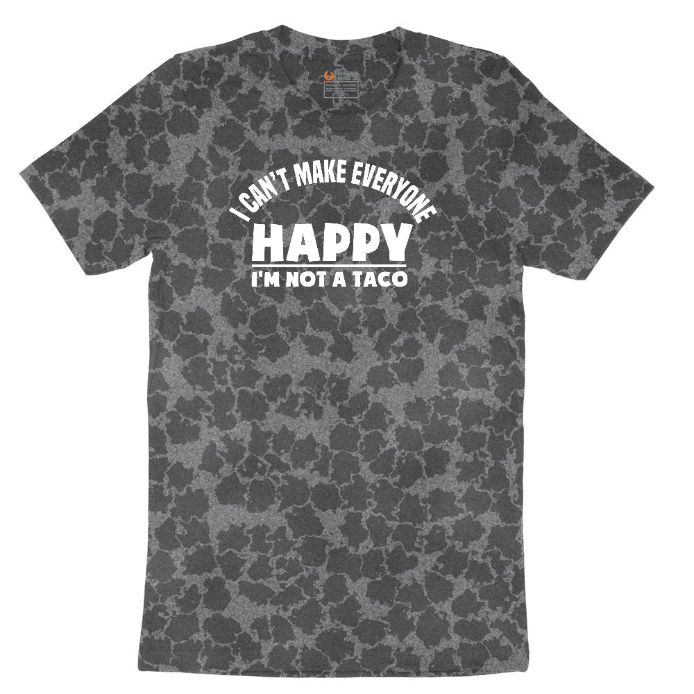 I Can't Make Everyone Happy I'm Not a Taco Ladies Short Sleeve Tee - Black Leopard