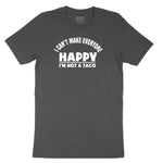 I Can't Make Everyone Happy I'm Not a Taco Toddler Short Sleeve Tee - Dark Heather Grey