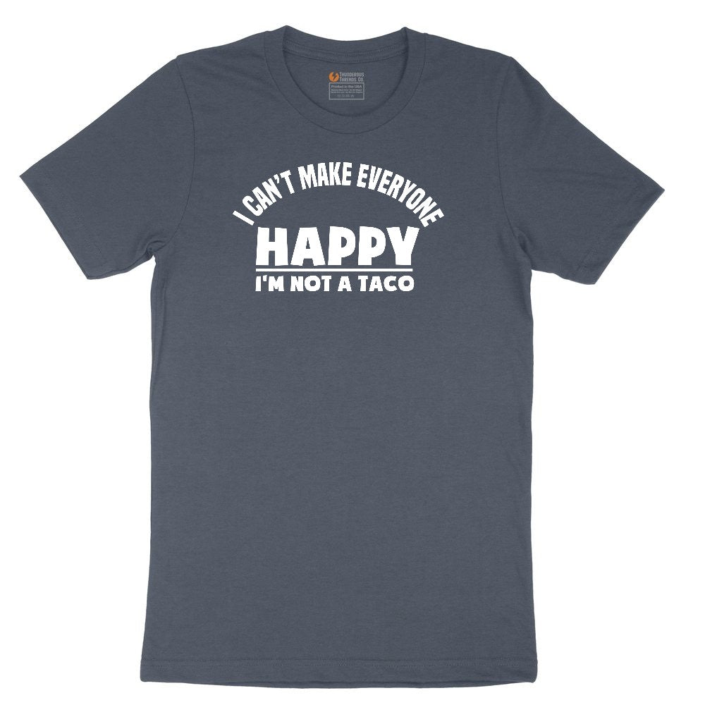 I Can't Make Everyone Happy I'm Not a Taco Youth Short Sleeve Tee - Heather Navy