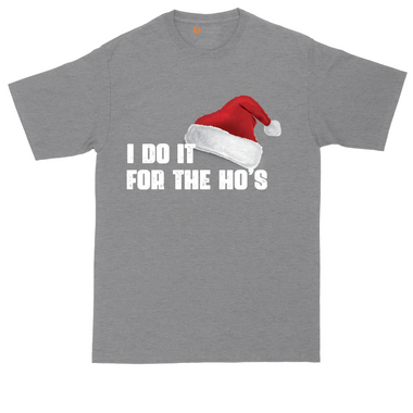 I Do it for the Ho's tall t-shirt for men in Dark Heather Grey
