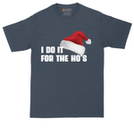 I Do it for the Ho's tall t-shirt for men in Heather Navy