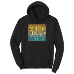 I Dont Care Who Dies in a Movie as Long as the Dog Lives Ladies Hoodie - Jet Black