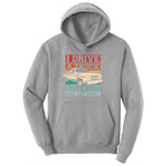 I Drive a Truck Drink Beer and Eat Meat Ladies Hoodie - Athletic Heather