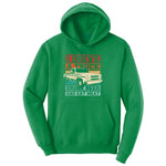 I Drive a Truck Drink Beer and Eat Meat Ladies Hoodie - Kelly Green