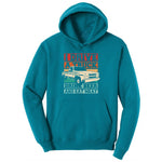 I Drive a Truck Drink Beer and Eat Meat Ladies Hoodie - Teal