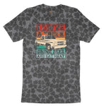 I Drive a Truck Drink Beer and Eat Meat Ladies Short Sleeve Tee - Black Leopard