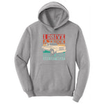 I Drive a Truck Drink Beer and Eat Meat Hoodie - Athletic Heather