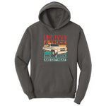 I Drive a Truck Drink Beer and Eat Meat Hoodie - Charcoal