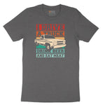 I Drive a Truck Drink Beer and Eat Meat Short Sleeve Tee - Dark Heather Grey