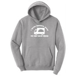 I Enjoy Romantic Walks to the Taco Truck - Mens & Ladies T-Shirt Hoodie - Athletic Heather